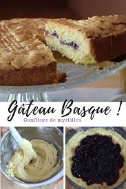 Gateau Basque A La Confiture De Myrtilles Gateau Basque Confiture Myrtille Gateau Basque Recette