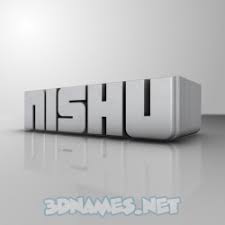 Stylish, unique, cool, symbol, boss. Nishu 3d Name Wallpaper