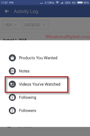 How to check iphone activity log. How To Find Recently Watched Videos On Facebook Web Or Mobile App