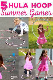 In a fast paced and overtly competitive world, a few easy takes is not a bad idea to start with! 5 Action Packed Hula Hoop Games For Kids Summer Kids Activities Kinder Garten Spielen Spiele Im Garten Spiele Fur Kinder