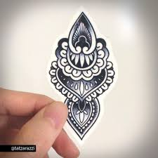 Mehndi Mandala Ornament Dotwork Blackwork Temporary Tattoo Etsy Mandala Wrist Tattoo Geometric Mandala Tattoo Mandala Tattoo Design
