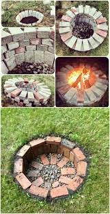 These pieces of firewood should not be higher than the tops of the brick. 30 Brilliantly Easy Diy Fire Pits To Enhance Your Outdoors Diy Crafts
