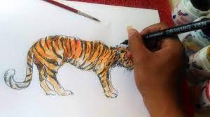 Lukisan korea adalah jenis lukisan tradisional yang dilukis dengan gaya lukis korea. Tutorial Lukisan Harimau Mudah Dan Menarik Menggunakan Cat Akrilik Dan D Lukisan Drawing Akrilik