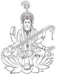 How to draw maa saraswati easy line drawing for saraswati puja special ,how to draw devi saraswati thakur with sketch pen. Bibliography Of Saraswati Puja Brainly In