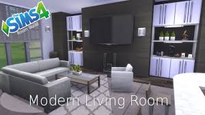 the sims 4 room build modern living