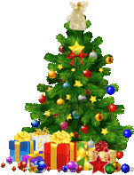White and blue christmas baubles, santa claus holiday. Christmas Tree Gifs Tenor