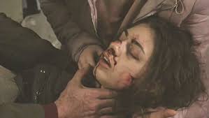 EastEnders airs brutal scenes as drug dealer Evie Steele is beaten