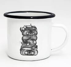 Riess emaille wird handgemacht in der emaillemanufaktur von riess in österreich. Emaille Tasse Hamsterstapel 300 Ml Okoladchen