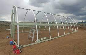 For a 10' x 10' hoophouse 3 hoops would be usedat the recommended spacing of 5'. Nmsu High Tunnel Hoop House Construction For New Mexico