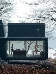 Minimalistisches Fertighaus Mitten In Der In Der Natur Danemarks Architektur Haus Haus Architektur Architektur
