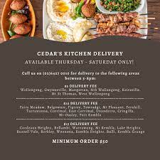 Order food online at cedar's kitchen, wollongong with tripadvisor: 9ogx2cpo2re3rm