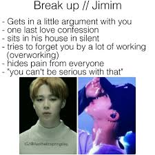 Bts Park Jimin Imagine Break Up Bts Imagine Bts Jimin Bts Facts