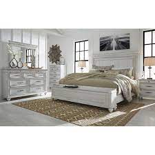 Tops feature oak veneers, while the cases are made with birch veneers and hardwood solids. Kanwyn 5 Piece Bedroom Set B777 Qsbed 31 36 46 93 Ashley Furniture Afw Com
