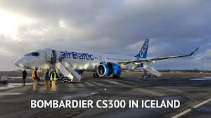 bombardier cs300 at reykjavik airport birk youtube