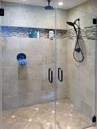 Frameless Double Inline Shower Doors Shower Doors Shower Sliding Glass Door Glass Shower Doors