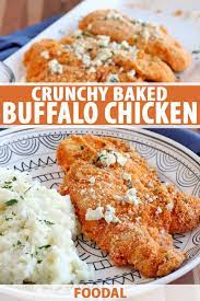 Crunchy Buffalo Baked Chicken Cutlets In 30 Minutes Or Less Foodal Recipe Chicken Cutlet Recipes Chicken Cutlet Recipes Baked Baked Chicken Cutlets