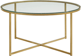 Crafted to stand the test of time, the oval coffee table is constructed from white oak to bring a light and airy feel to your home while adding just the right amount of warmth and dimension. Bryon Alley Gold Cocktail Table Glass Top Coffee Table Round Coffee Table Furniture