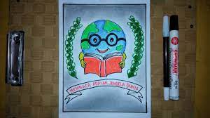 Contoh postee yg berisi ajakan membaca buku : Cara Membuat Poster Pendidikan Membaca Adalah Jendela Dunia Youtube