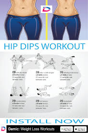 Hip Dips Workout Dip Workout Hip Dip Exercise Fitness Workout For Women