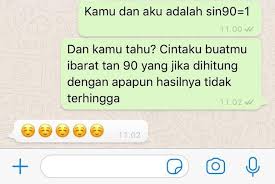 Yuk kita simak 13 gombalan lucu yang dihimpun brilio.net dari berbagai sumber sabtu (5/1) berikut ini. 26 Gombalan Lucu Pakai Pelajaran Sekolah Bikin Senyum Seharian Kurio