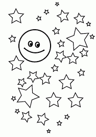This drawing was made at internet users' disposal on 07 february 2106. Moon And Stars Coloring Pages Printable Coloring Home