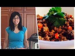 Thai Basil Beef Instant Pot Ground Beef Recipes Youtube Thai Basil Beef Ground Beef Recipes Easy Beef Recipes
