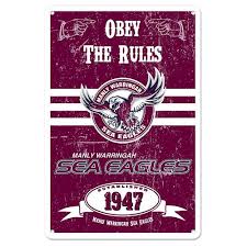 See more of manly warringah sea eagles on facebook. Manly Sea Eagles Retro Metal Sign