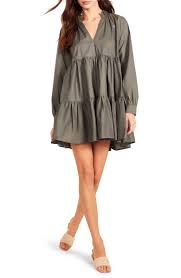 Womens babydoll tiered mini dress round neck short sleeve ruffle pleated swing tunic. These Days Long Sleeve Tiered Minidress Nordstrom