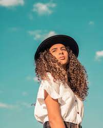 Curly Hair Portrait Curly Hair Styles Playing Dress Up Outfit Details