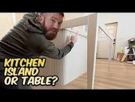 We Built a Kitchen Island... or is it a table? - YouTube