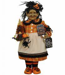 You'll impress all of your visitors when you fill your haunted house with endless halloween decor—and our exclusive animatronics and creepy props will surely leave all of your guests in awe! Halloween Decorating Witch With Trick Or Treat Sign Cute Witches Theholidaybarn Com