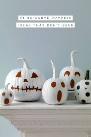We're so over pumpkin carving. 38 Modern No Carve Pumpkin Decorating Ideas For Halloween