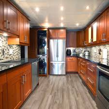 Cali Vinyl Pro Pet Proof Flooring Gray Ash 23 77 Sq Ft Box Petco Luxury Vinyl Plank Flooring Cherry Wood Kitchen Cabinets Grey Kitchen Floor