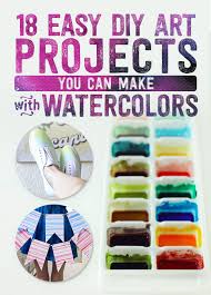 In today's video i'll show you 3 easy watercolor painting ideas for beginners step by step that you can use to practice the basic watercolor painting. 18 Easy Diy Art Projects You Can Make With Watercolors