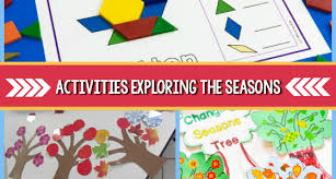 After reviewing the four seasons, let your child place each circle depending on the color and the piece of clothing. Activities For Exploring The Four Seasons Pre K Pages