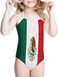 I started disliking one piece swimsuits as a kid because it was always a bikini/panty type bottom that. Amazon Com Kiuloam Mexico Flag Girls Swimwear One Piece Swimsuits Bathing Suit For 3 8 Years Baby Girl Clothing Shoes Jewelry