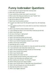 I Use This List All The Time A List Of Funny Icebreaker Questions That Can Be Used With Any Age G This Or That Questions Funny Icebreaker Questions Icebreaker