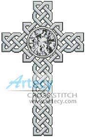 Celtic autumn cross stitch pattern. Celtic Cross April Diamond Cross Stitch Pattern By Tereena Clarke Crosstitch Com