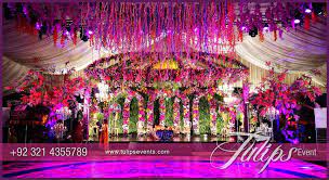 Tulips Event Best Pakistani Wedding Stage Decoration Flowering For Mehndi Walima Barat Stages Deco Pakistani Wedding Stage Wedding Stage Wedding Stage Design