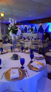 Mandeville Hotel Wedding Venue In Mandeville Jamaica Blue With Hints Of Gold Jamaica Wedding Venues Wedding Reception Venues Jamaica Wedding
