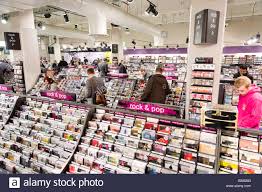 Rows Of Pop Music Cds In Hmv Record Shop London England
