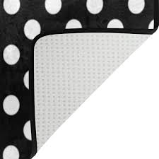 Black And White Polka Dot Rug Runner Alaza White Black Polka Dot Area Rug Rugs For Living Room Bedroom 7 X 5 Continue To The Product At The Image Link This Is An Affiliat Rugs In Living