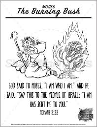 Mar 10, 2017 · moses & the burning bush coloring page. Exodus 3 The Burning Bush Preschool Coloring Pages Sharefaith Kids