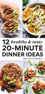 12 Healthy 20 Minute Or Less Dinner Recipes In 2020 Quick Easy Healthy Dinner Recipes Quick Dinner Recipes Healthy Quick Healthy Dinner