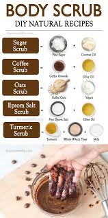Coffee scrub diy for scars, cellulite and sun damage. 8 Body Scrub Recipes The Natural Diy