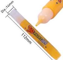 Foska Non-Toxic 10ml 3D Art Paint DIY Glue for Students ...