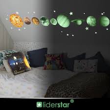 Whether you're looking for a low hanging chandelier, an intricately designed pendant lamp or a ceiling track of. Glow In The Dark Stars And Planets Bright Solar System Wall Stickers Sun Earth Mars And So On9 Glowing Ceiling Dec Solar System Room Living Room Pictures Decor