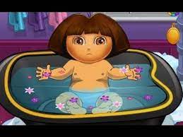 In this game you have to make over the look of dora. Dora Baby Bath Time Dora The Explorer Baby Games Baby Dora Game For Dora Games Baby Games Baby Bath Time