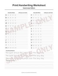 Free printable cursive writing worksheets teach how to write in cursive handwriting. Printable Handwriting Worksheet Lowercase And Uppercase Etsy Letras Del Alfabeto Para Impresion Tipos De Letras Abecedario Fuente De Letras