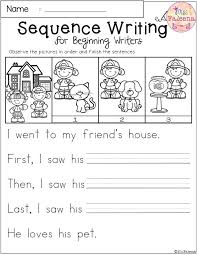 Free Sequence Writing For Beginning Writers Sequencing Worksheets Sequence Writing Story Sequencing Worksheets